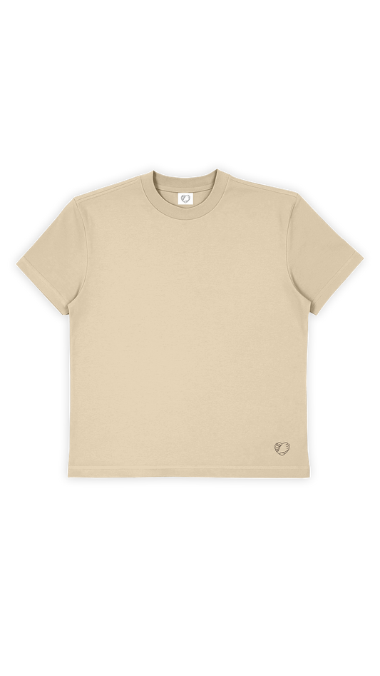 Masc Essential Heavyweight ‘Sand’ Tee V2