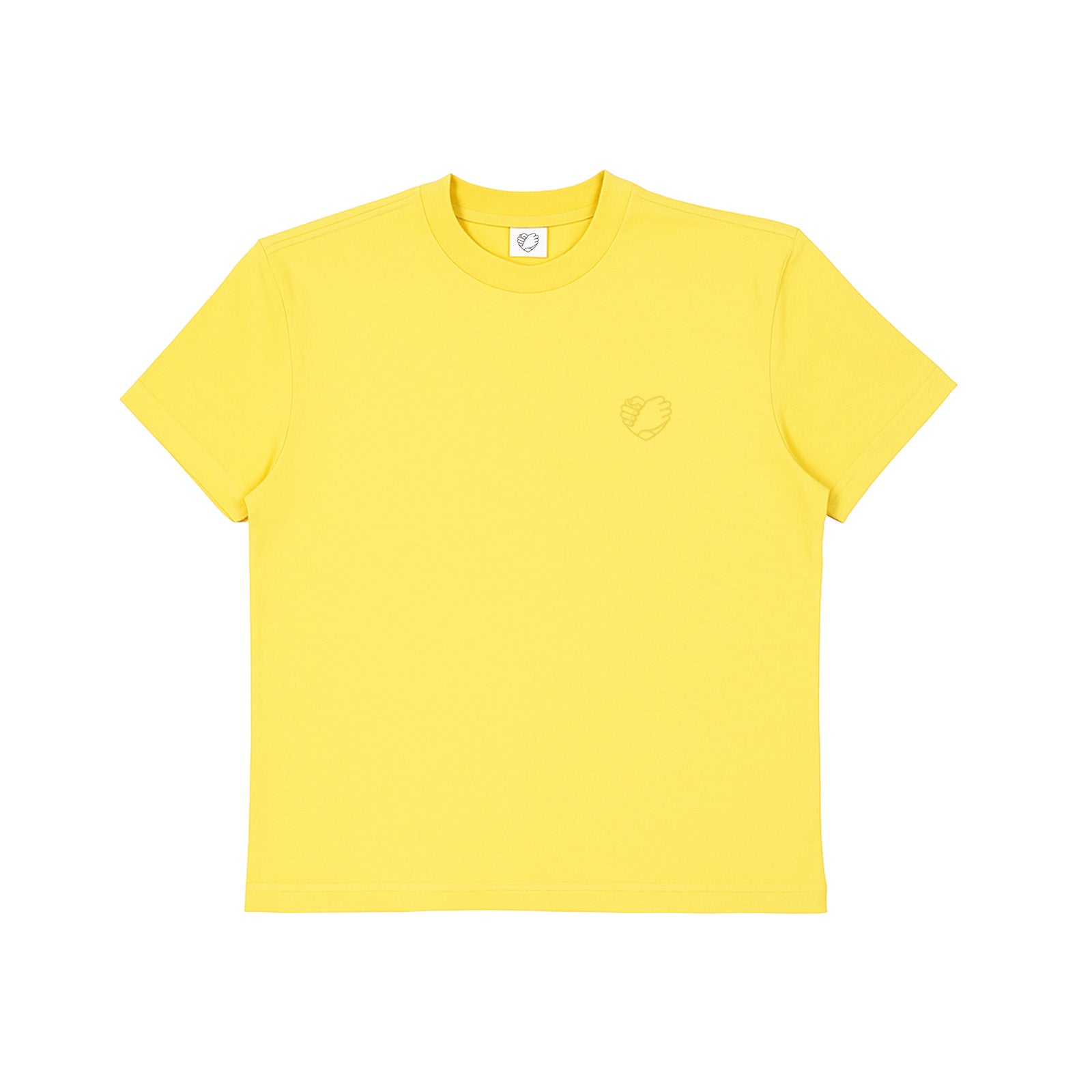 Bro Code yellow short sleeve crew neck t-shirt with small chest logo